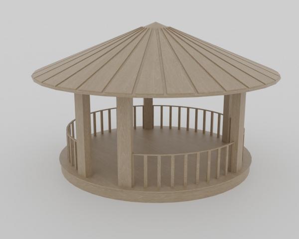 Wooden gazebo