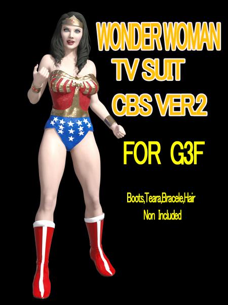 Wonder Woman tv suit CBS ver2.0 For G3F