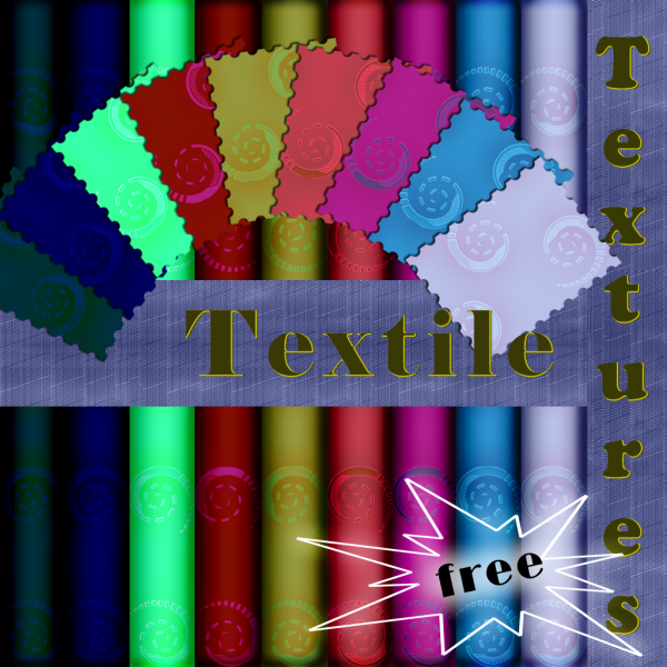 Nine textile fabrics