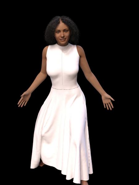 Long Dress dForce Genesis 8 Female