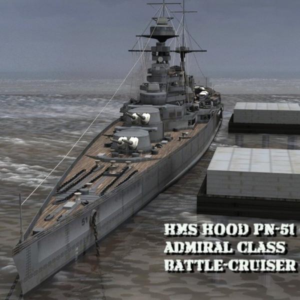 HMS Hood (for Poser)