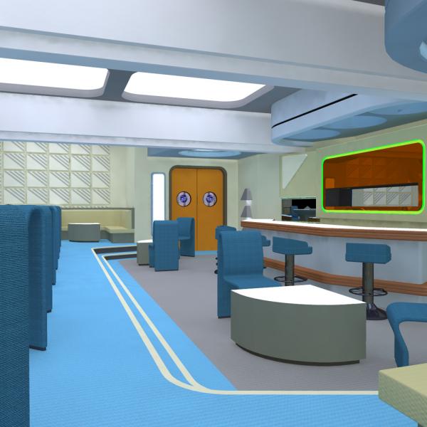 Starship Observation Lounge (for Poser)