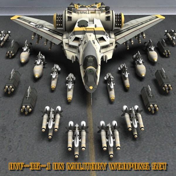 AVF-35-J Wildhog Weapons Add-On Set (for Poser)