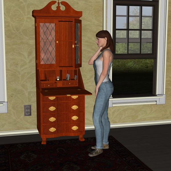 Ligeia&#039;s Antique Secretary Desk - Edit 1