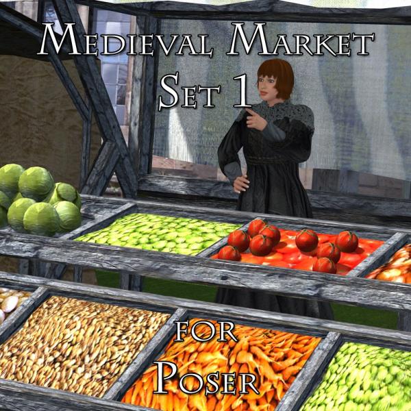 Medieval Market 1 (for Poser)