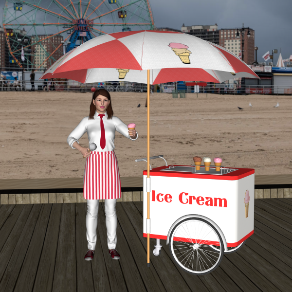 Ligeia&#039;s ice Cream Cart