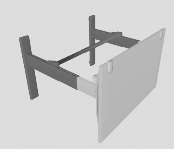 Table office model 3D obj