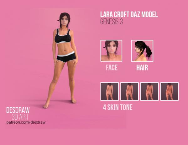 Lara Croft Daz3D Model