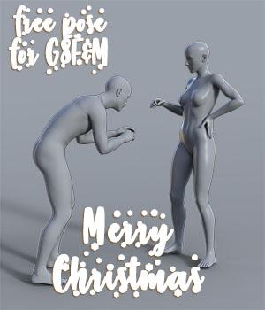 Merry christmas poses for G8F and G8M