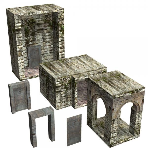 Abbey In Ruins: Construction Kit (for Poser)