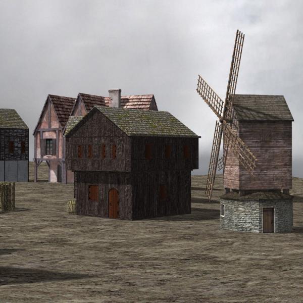 Medieval Village (for Poser)