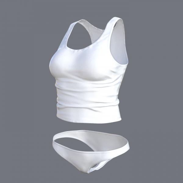 Cotton Underwear for Genesis 8 Female