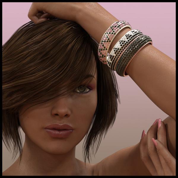 Pavé Bangle for Genesis 3 Female