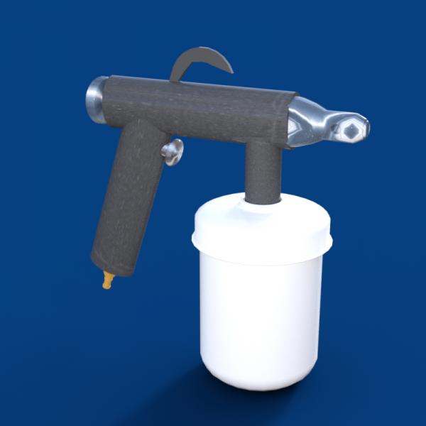 Paint spray gun - 3D Model - ShareCG