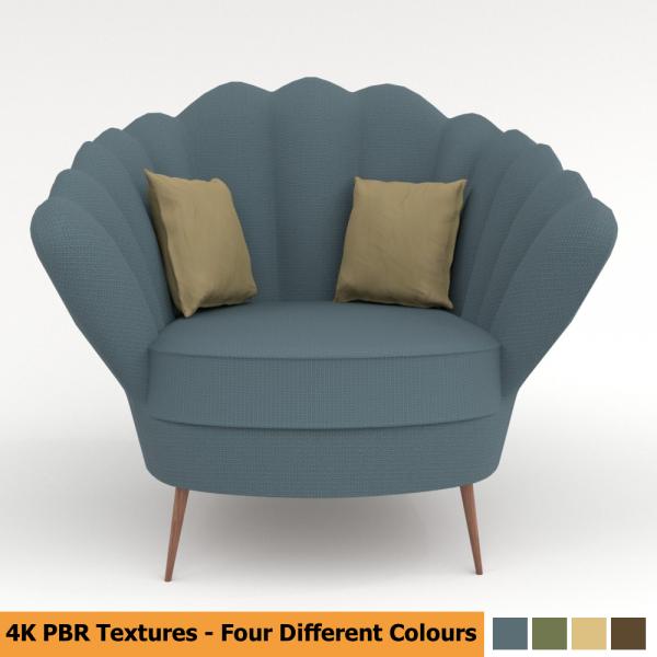 Stylish Sofa Multiple Colors PBR