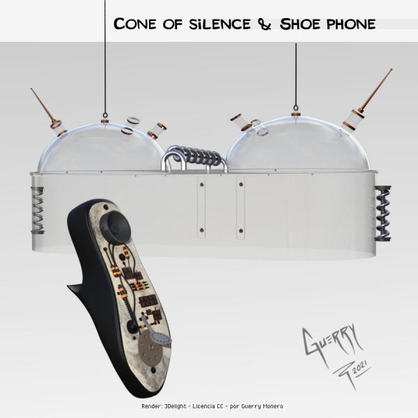 Cone of silence &amp; Shoe phone