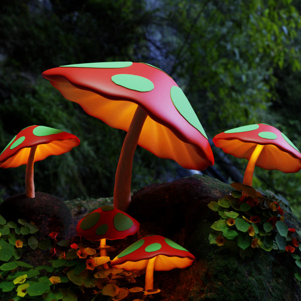 Fantasy Mushroom Forest