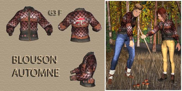 BLOUSON AUTOMNE pour G3F