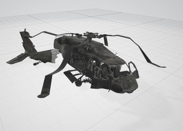 crashed black hawk