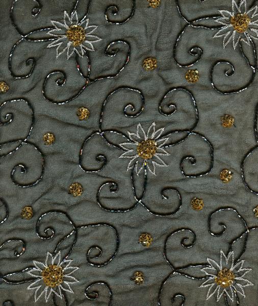 antique beaded fabric