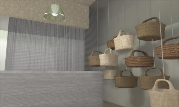 smal bakery shop, done with Cinema 4d)