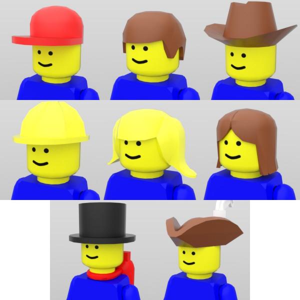 Brick Hats and Hair (for DAZ Studio)