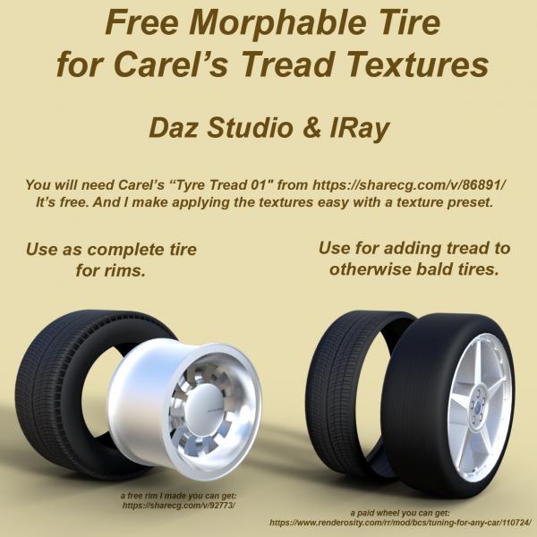 Tire, Morphable, For Carel&#039;s Tread Texture, V1