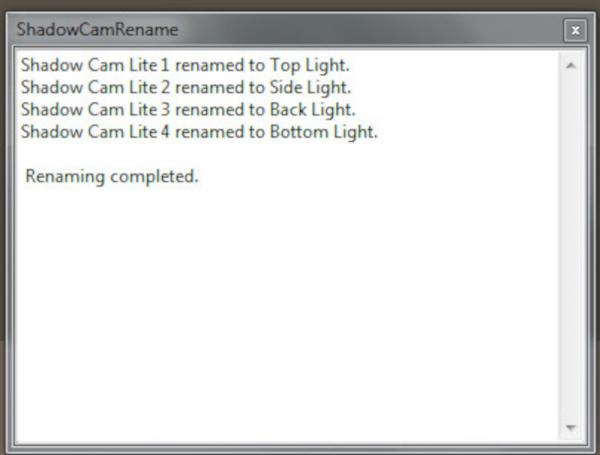 ShadowCam Renamer Script for Poser 12