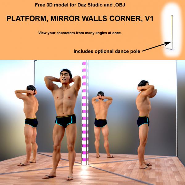 Platform, Mirror Walls Corner, V1