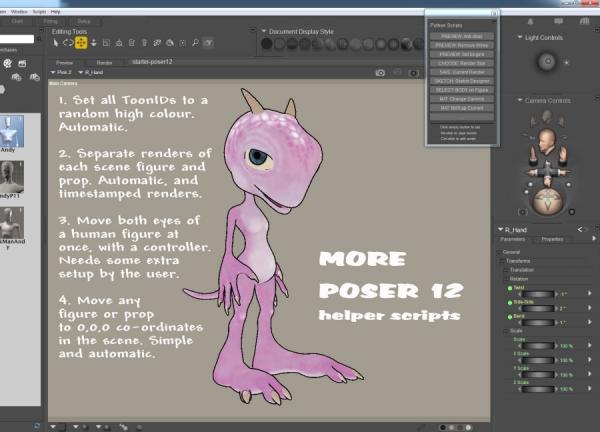 More Poser 12 helper scripts