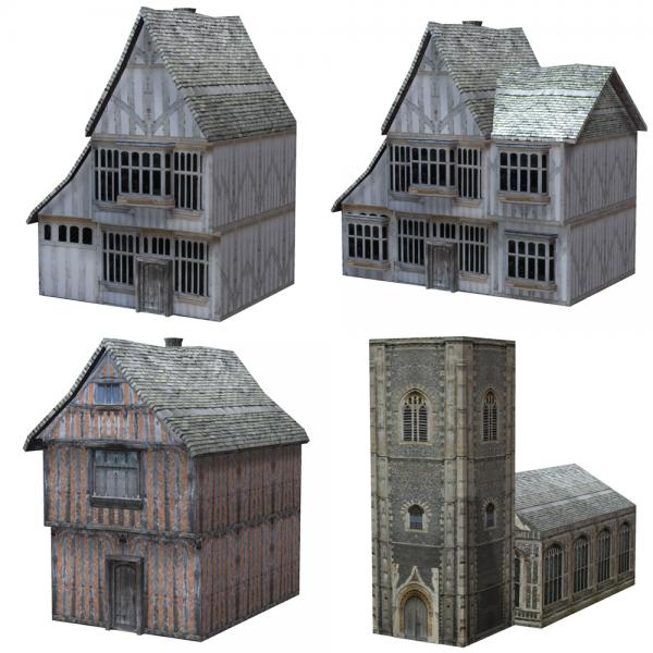 Low Polygon Medieval Buildings 4 (for Poser)