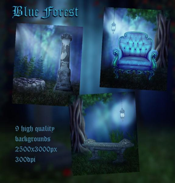 Blue Forest Background Images