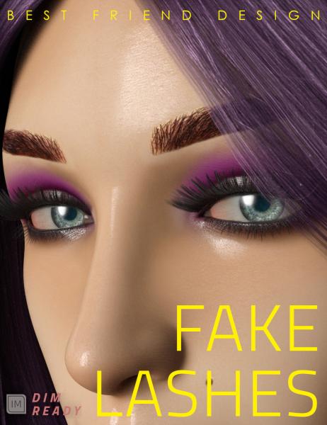 Fake Lashes Material Pack for Genesis 3, 8 &amp; 8.1