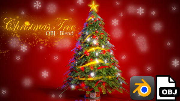 Christmas Tree obj blend