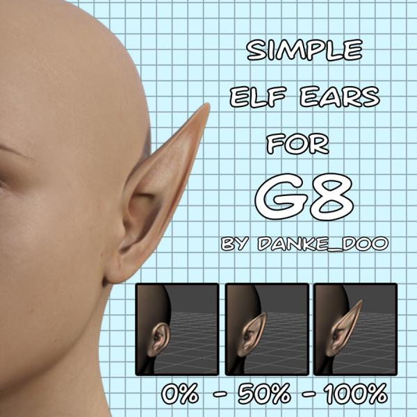 Simple Elf Ears for GF8 8 by Danke_do