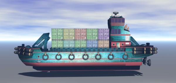 Tug&amp;Cargo Ship