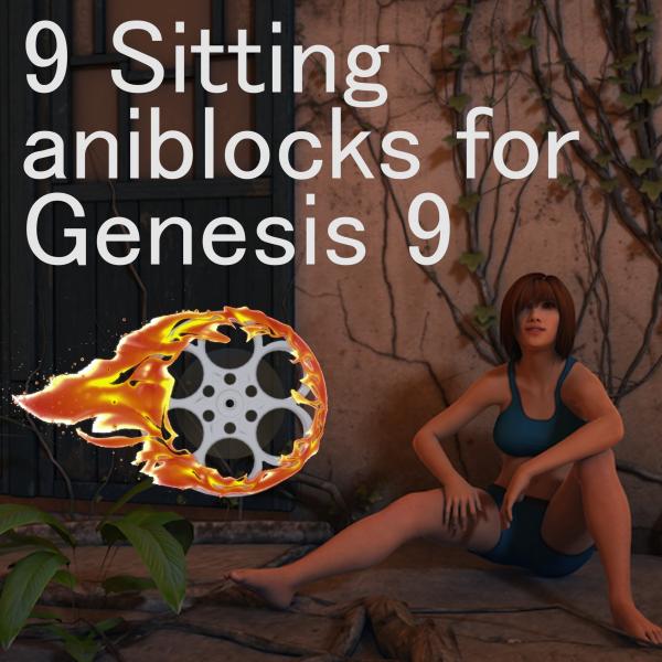 9 Sitting Aniblocks for Genesis 9