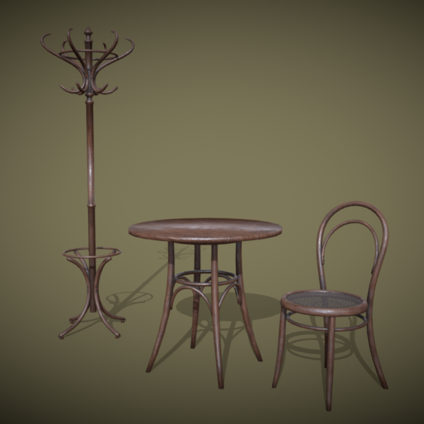 Furniture set for Viennese cafe