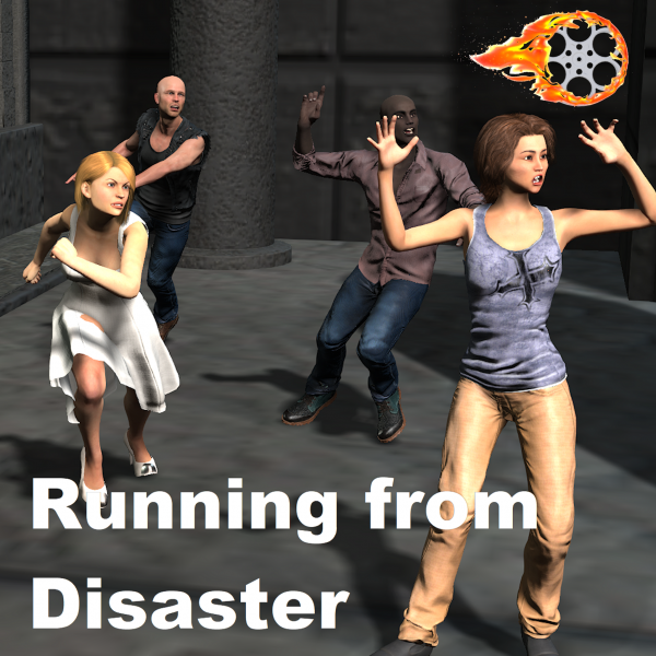 20 Running From Disaster Animations for Genesis 8