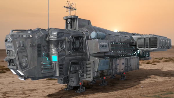 Cargo Space Freighter for DAZ