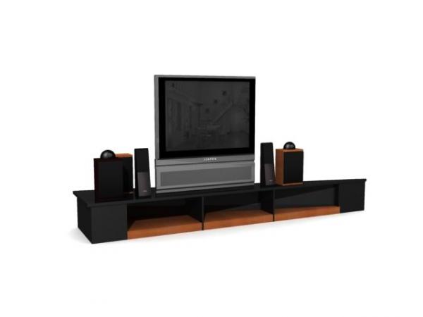 Tv Console 3d Model Sharecg