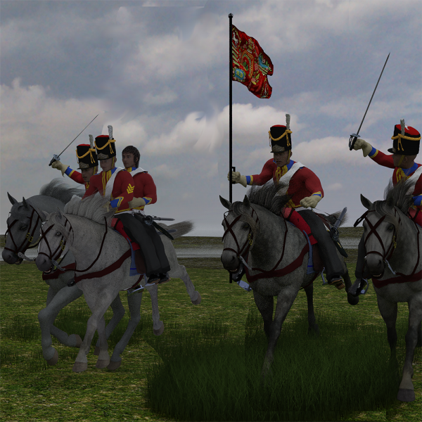 Scots Greys Brittish Napoleonic Heavy Cavalry