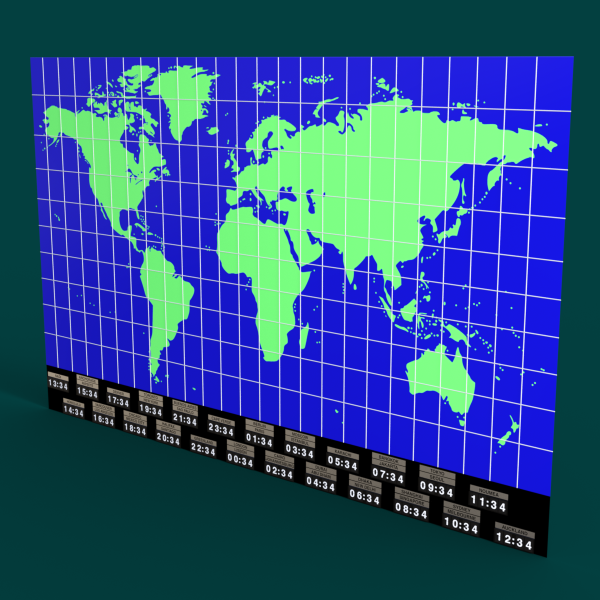 World Map Clock