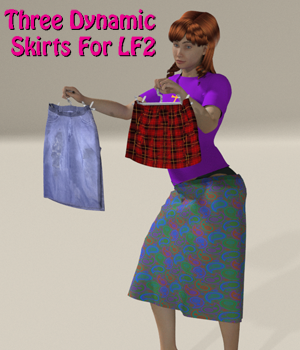 Three Dynamic Skirts for LaFemme2 - Poser - ShareCG