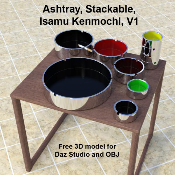 Ashtray, Stackable, Isamu Kenmochi, V1