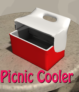 Simple Picnic Cooler Prop for Poser