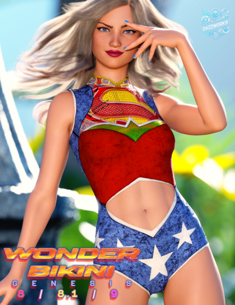 Wonder Bikini for Genesis 8 - 9 Females