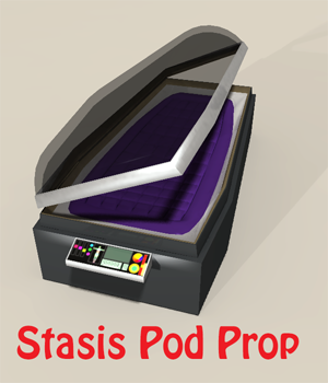 Stasis Pod Prop for Poser