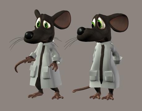 Coat for 3d universe toon mouse