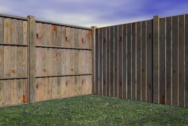 Weathered Fence Panel OBJ